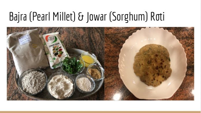 BAJRA (PEARL MILLET) & JOWAR (SORGHUM) ROTI recipe by Monika Singhania