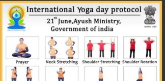 42 Yoga Poses of Common Yoga Protocol of International Day of Yoga