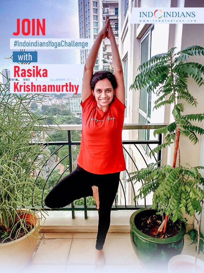 Join Indoindians Yoga Challenge with Rasika Krishnamurthy