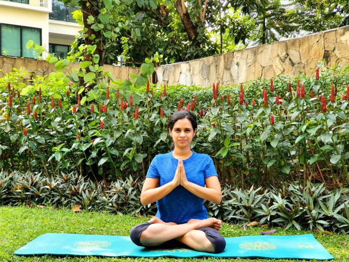 #IndoindiansYogaChallenge Day 6: PADMASANA- Lotus pose