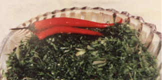 Sri Lankan Salad with Mustard Greens by Ravina Bhojwani