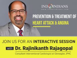 Indoindians Online Event Prevention & Treatment of Heart Attack and Angina with Dr Rajinikanth