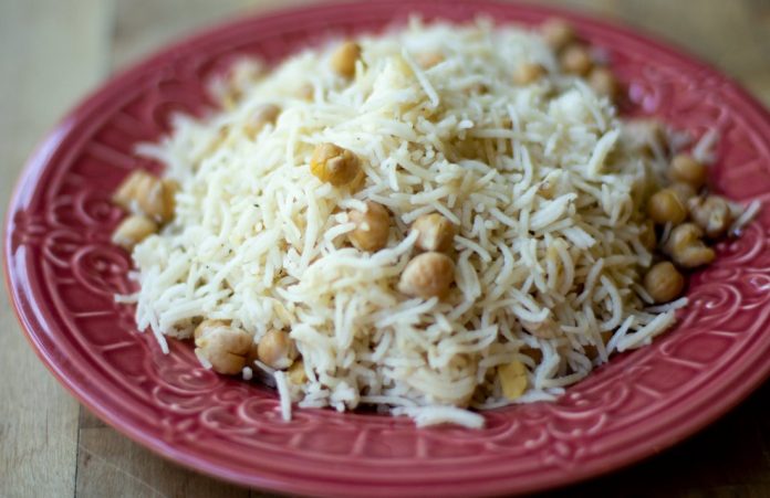 Kamalkakri-Channa-Pulao-Lotus-Stem-and-Garbanzo-Beans-Pilaf-by-Nina-Taneja