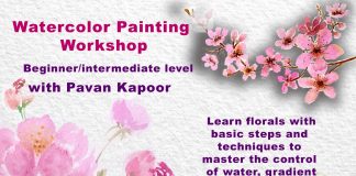 Indoindians Online Event Watercolor Painting Workshop with Pavan Kapoor