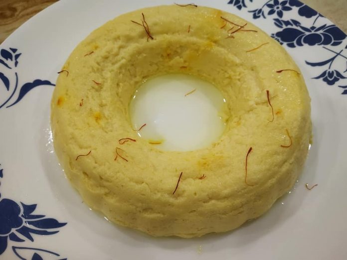 Steamed-Yogurt-Saffron-Cheesecake-Recipe-Bapa Doi