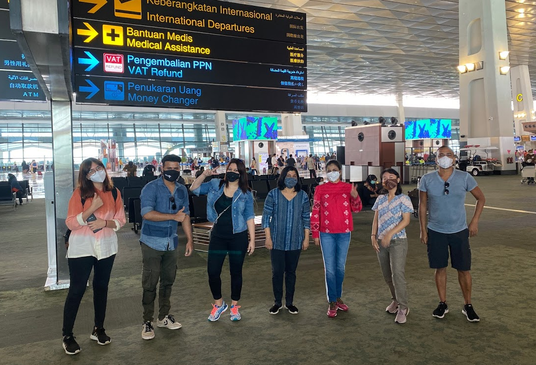 Indoindians Group at Soekarno Hatta Airport