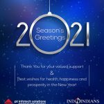 Infotech Indoindians New Year Card 2021