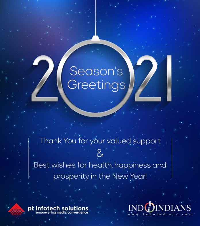 Infotech Indoindians New Year Card 2021