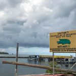 Near the Aquatic bar was this sign. Not a joke as one watchman was eaten by a crocodile