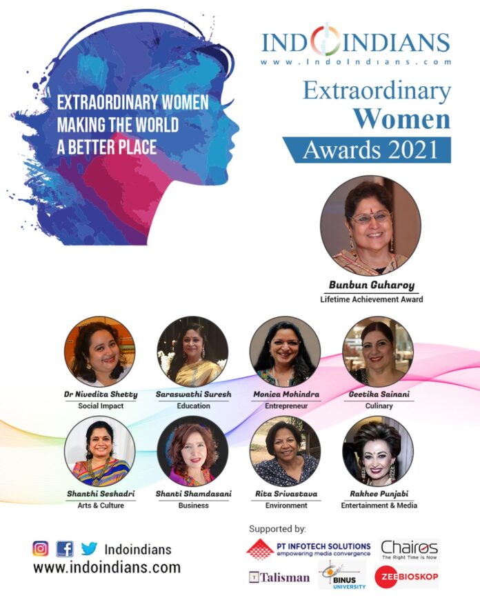 Indoindians Extraordinary Women Awardees 2021
