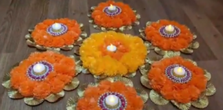 Le Rosh Diyas and Rangoli