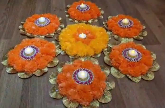 Le Rosh Diyas and Rangoli