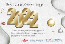 Indoindians Weekly Newsletter: Season's Greetings & Happy New Year 2022