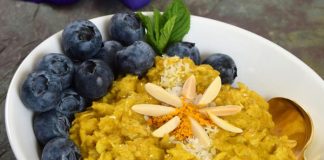 Delicious Turmeric Recipes For Mind & Body Health: Turmeric Oatmeal