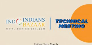 Indoindians Bazaar Technical Meeting on Friday, 24th March