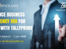 Indoindians Online Event Enhance Business Efficiency 10X for SME's with TallyPrime