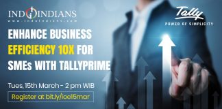 Indoindians Online Event Enhance Business Efficiency 10X for SME's with TallyPrime