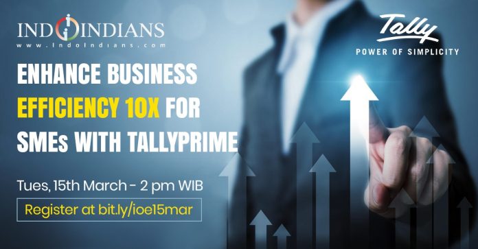 Indoindians Online Event Enhance Business Efficiency 10X for SME's with TallyPrime