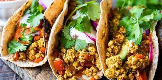 6 High-Protein Tofu Recipes for Breakfast: Vegan Spicy Scrambled Tofu Breakfast Tacos