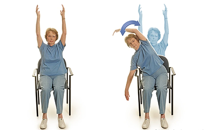 5 Simple Yet Effective Stretches for Seniors: Overhead Side Stretch