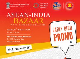 Early Bird Tickets to ASEAN-India Diwali Bazaar Sunday, 9th Oct at Hotel Westin Jakarta