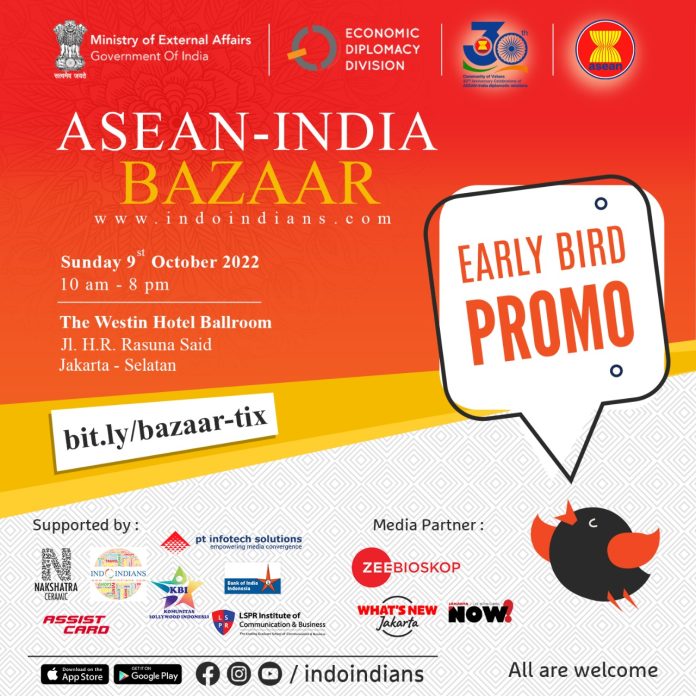 Early Bird Tickets to ASEAN-India Diwali Bazaar Sunday, 9th Oct at Hotel Westin Jakarta