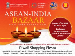 ASEAN - India Diwali Bazaar and Painting Exhibition on Sunday, 9th Oct 2022 at The Westin Hotel Jakarta