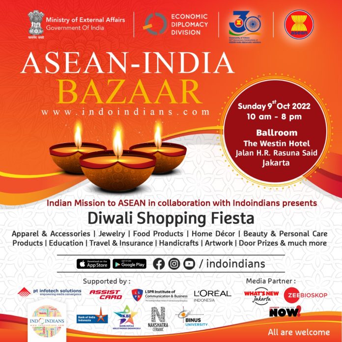 ASEAN - India Diwali Bazaar and Painting Exhibition on Sunday, 9th Oct 2022 at The Westin Hotel Jakarta