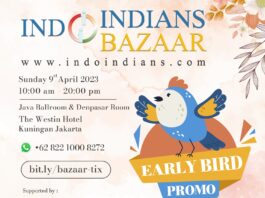 Early Bird Ticket Box Indoindians Bazaar Sunday 9th April 2023