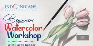Indoindians Event – Beginners Watercolor Workshop with Pavan Kapoor