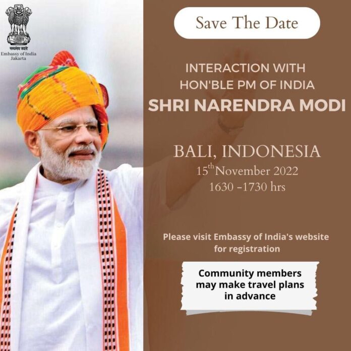 Meet PM Modi in Bali Nov 15 2022