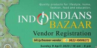 Vendor Registration Indoindians Bazaar 9 April 2023