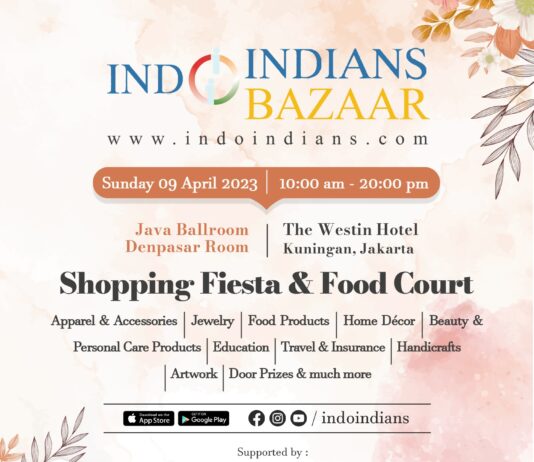 Indoindians Bazaar Sunday 9th April 2023 at Hotel Westin, Jakarta