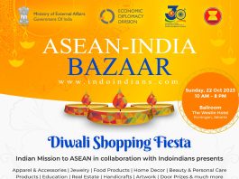 ASEAN-India Bazaar Sunday 22 Oct 2023 at The Westin Hotel, Jakarta