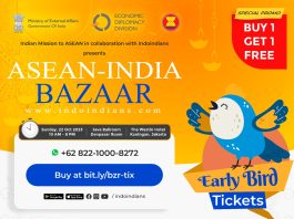 Early Bird Tickets for ASEAN-India Diwali Bazaar Sunday 22nd Oct 2023