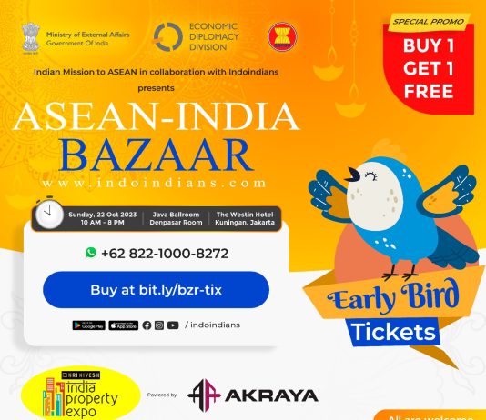 Early Bird Tickets for ASEAN-India Diwali Bazaar Sunday 22nd Oct 2023