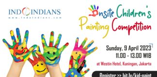 Indoindians Children’s Painting Competition on Sunday, 9th April at Hotel Westin, Jakarta