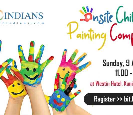 Indoindians Children’s Painting Competition on Sunday, 9th April at Hotel Westin, Jakarta