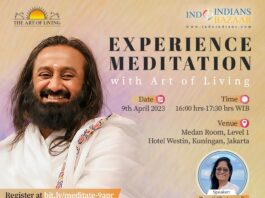 Join Art of Living Meditation Session on 9th April at Hotel Westin, Jakarta