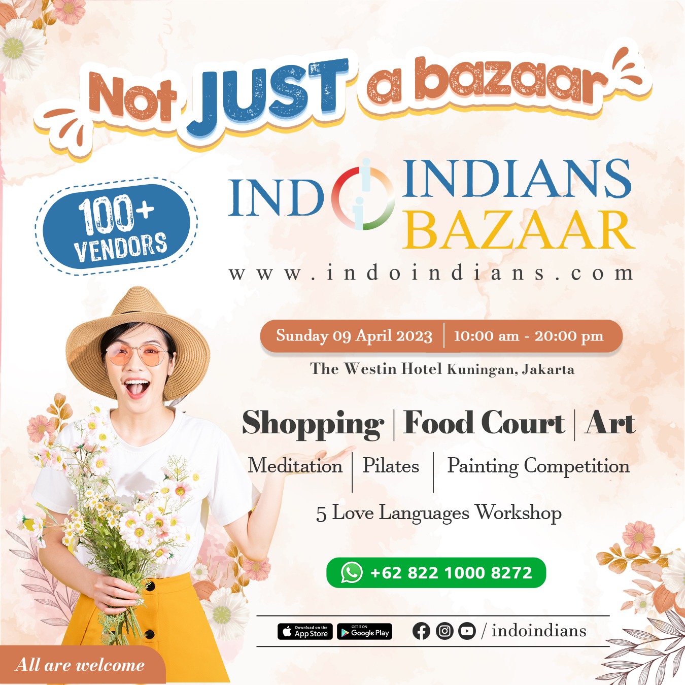 Not JUST a bazaar…It’s Indoindians Bazaar on Sunday 9th April