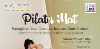 Register for Re Bar Pilates Mat & Complimentary Body Posture Assessment on 9th April