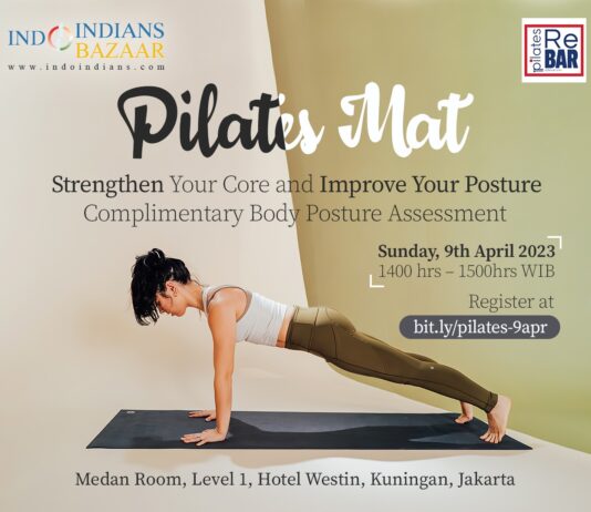 Register for Re Bar Pilates Mat & Complimentary Body Posture Assessment on 9th April