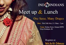 Indoindians Meetup and Lunch - One Saree Many Drapes 24 May