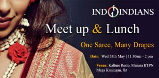 Indoindians Meetup and Lunch - One Saree Many Drapes 24 May