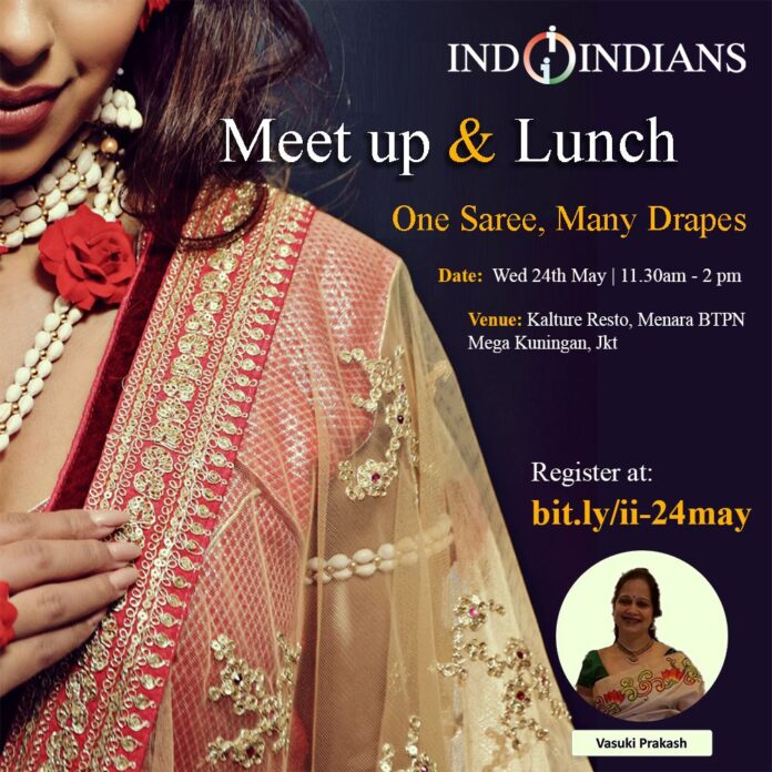 Indoindians Meetup and Lunch - One Saree Many Drapes 24 May