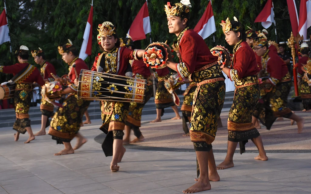 Celebrating Idul Adha across Indonesia Baleganjur Parade in Bali