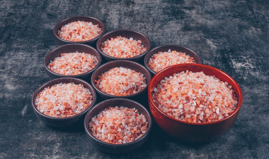 Pink Himalayan Salt in Bowls