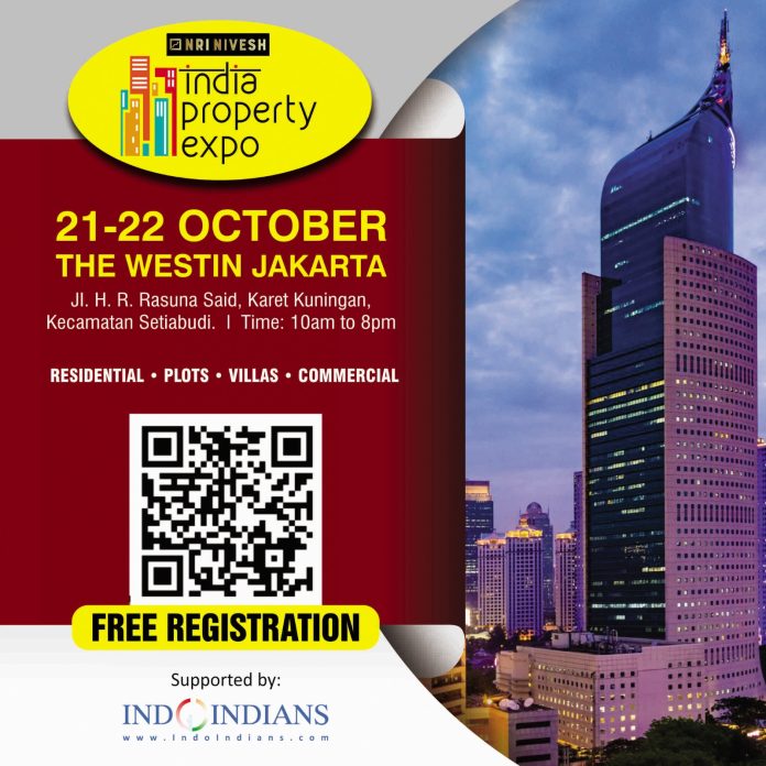 NRI Nivesh India Property Expo in Jakarta Oct 21-22, 2023