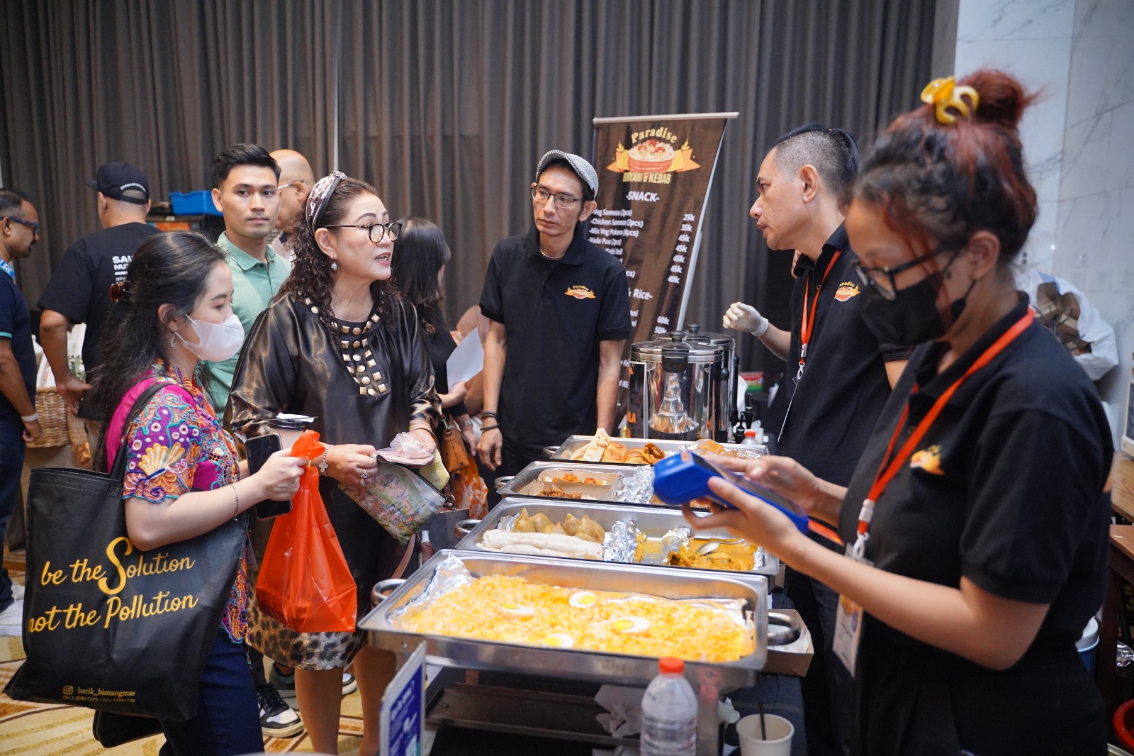 Food court at the bazaar