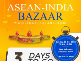 Indoindians Weekly Newsletter 3 Days to ASEAN-India Diwali Bazaar